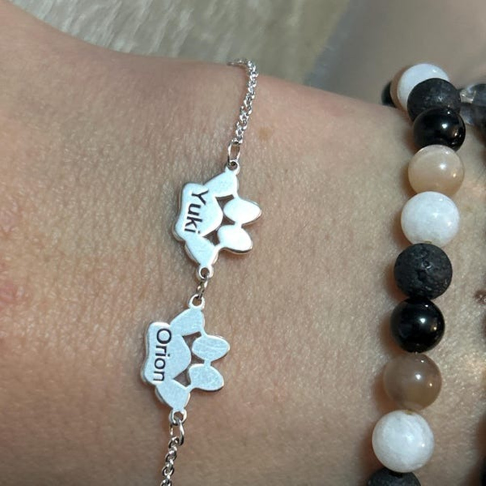 Anklet Foot Chain - Gelang Kaki Custom Motif Jejak Kaki