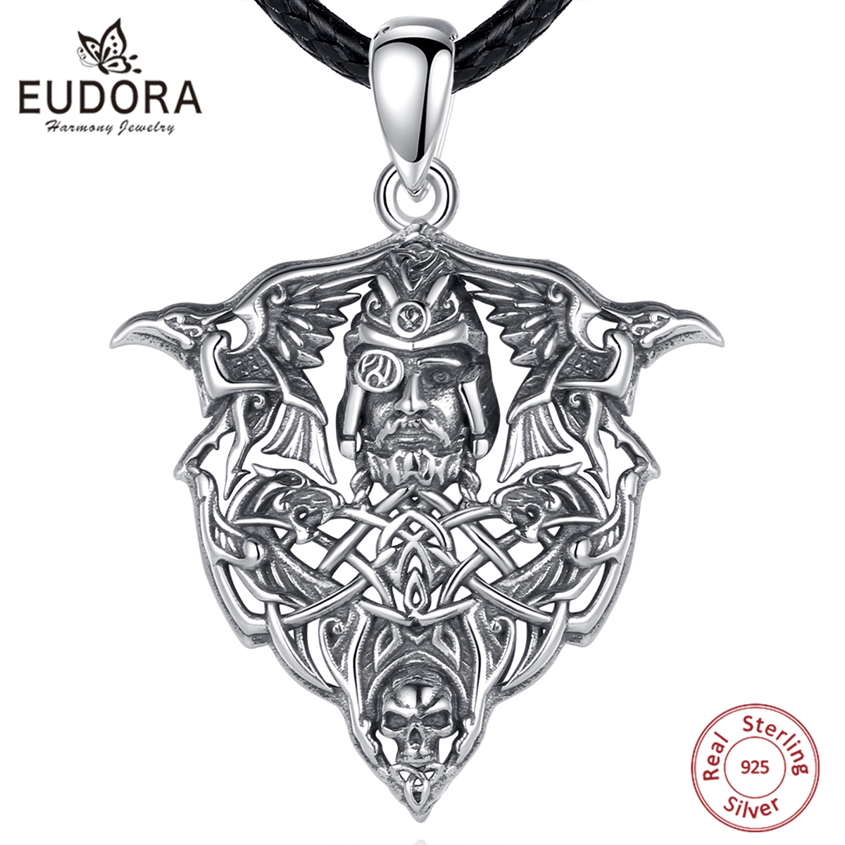 Wolf Jewelry & Watches Tampa - Eudora 925 Perak Murni Viking Gagak