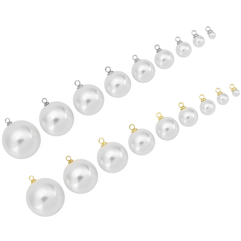 Pearl Stud Earrings - 20pcs Manik-manik Mutiara Imitasi untuk Anting,