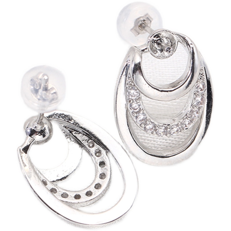 Pearl Stud Earrings - 1 Pasang E211 Tembaga Berlapis Emas