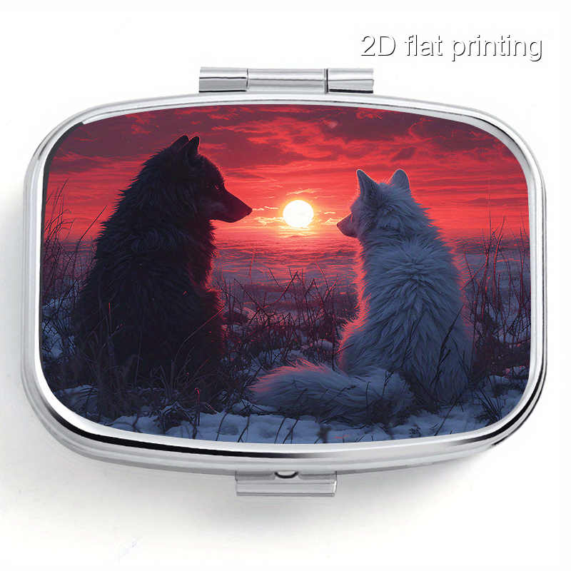 Kotak pil portabel berpola ser - Wolf Jewelry & Watches Tampa ulasan dan harga