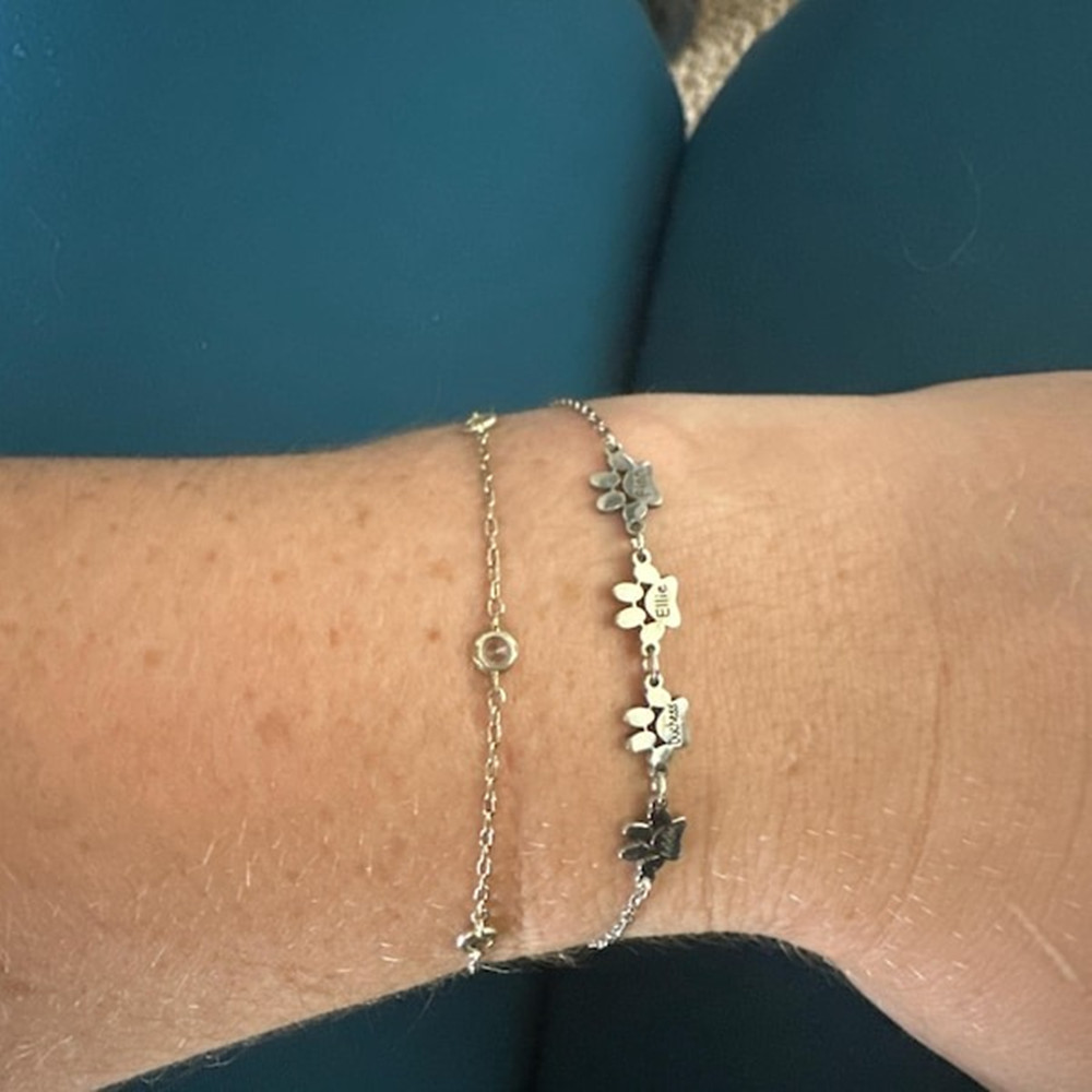 Gelang Kaki Custom Motif Jejak - Anklet Foot Chain ulasan dan harga