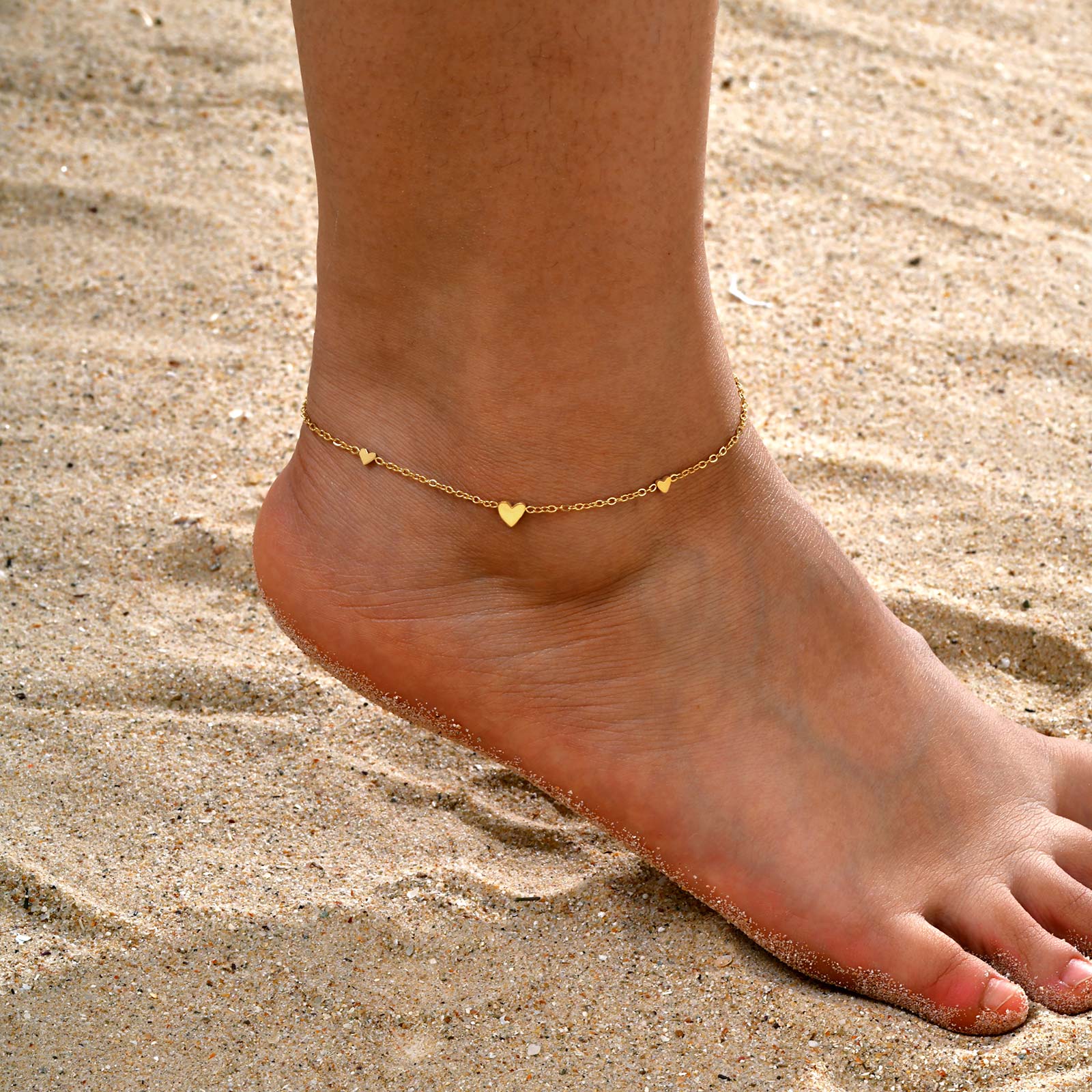 Gelang Kaki Hati Stainless Ste - Jc Jewelry & Watches Reviews ulasan dan harga