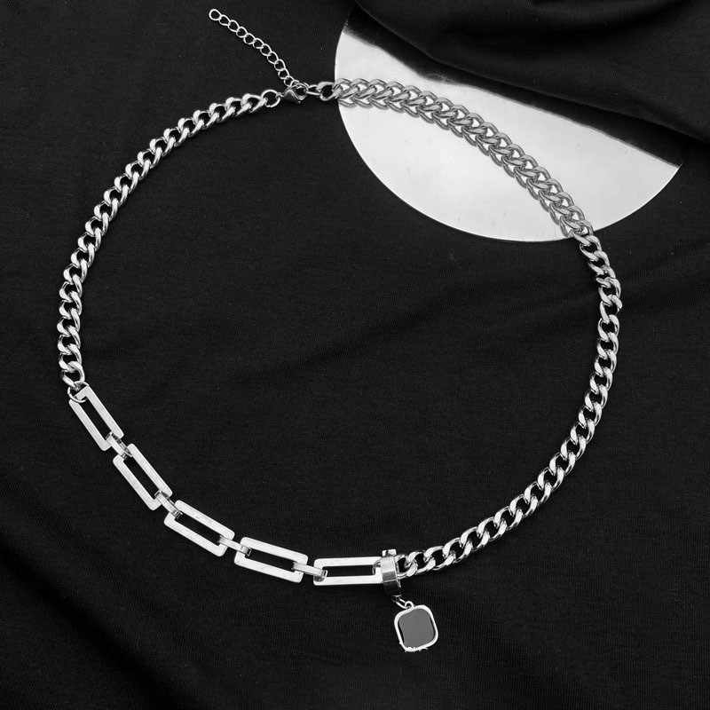 Kalung Rantai Baja Tahan Karat - Mens Dog Tag Necklace ulasan dan harga