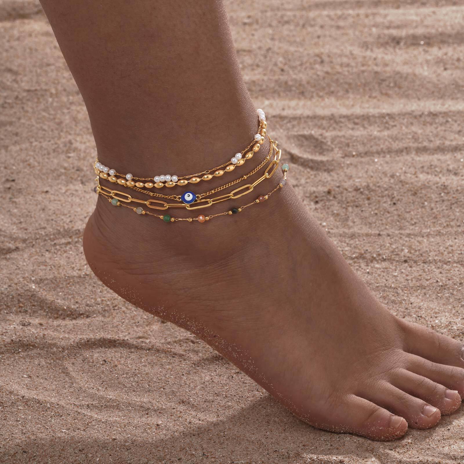 Gelang Kaki Berlapis Emas untu - Jc Jewelry & Watches Reviews ulasan dan harga