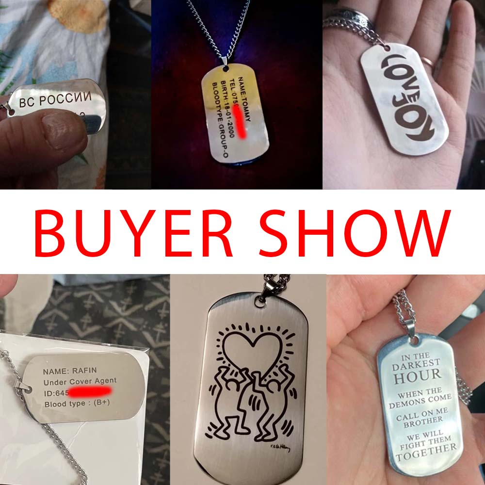 Kalung Dog Tag Taktis Militer  - Mens Dog Tag Necklace ulasan dan harga