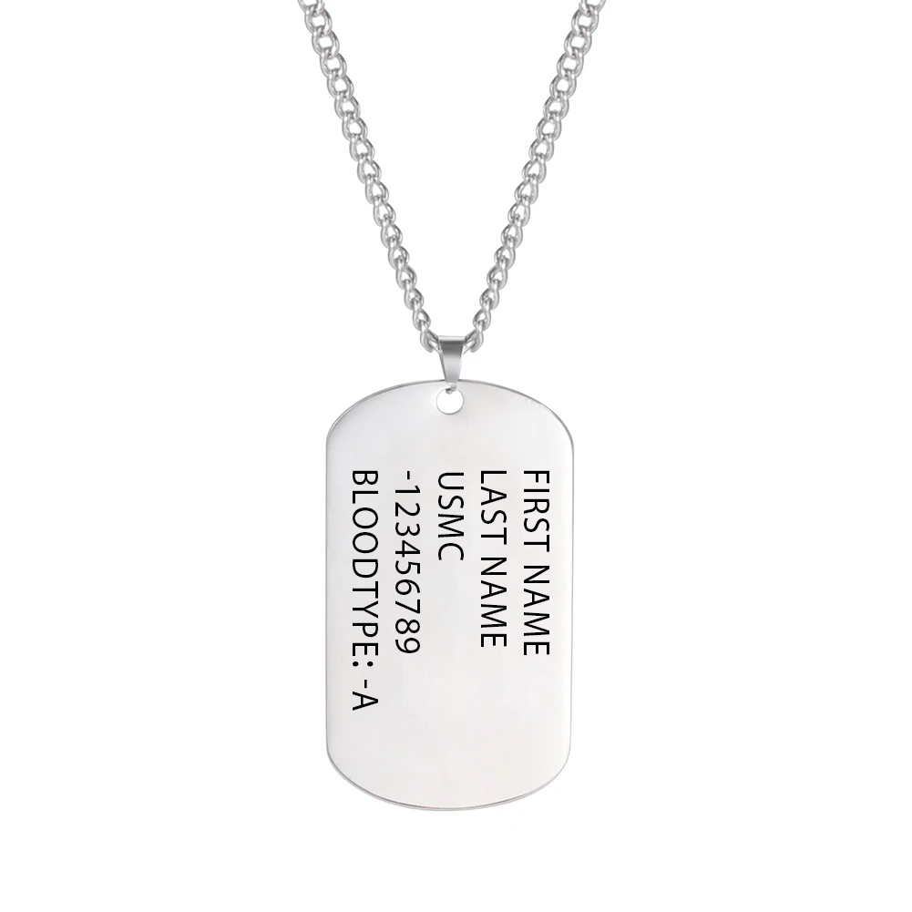 Kalung Dog Tag Taktis Militer  - Mens Dog Tag Necklace ulasan dan harga