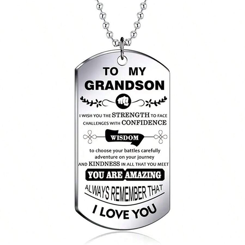 Untuk Cucu Saya Kalung Inspira - Mens Dog Tag Necklace ulasan dan harga