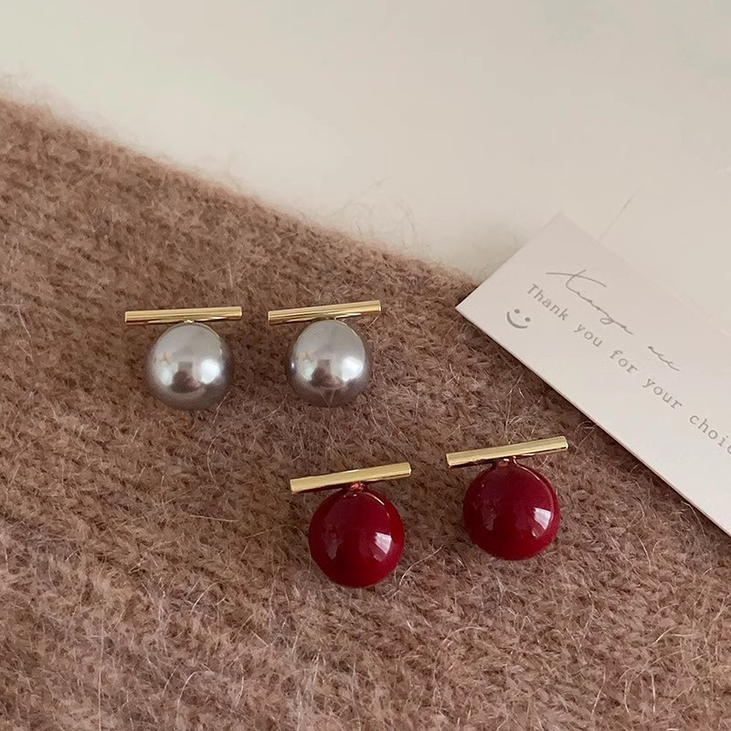 Anting Mutiara Perak 925 Gaya  - Pearl Stud Earrings ulasan dan harga