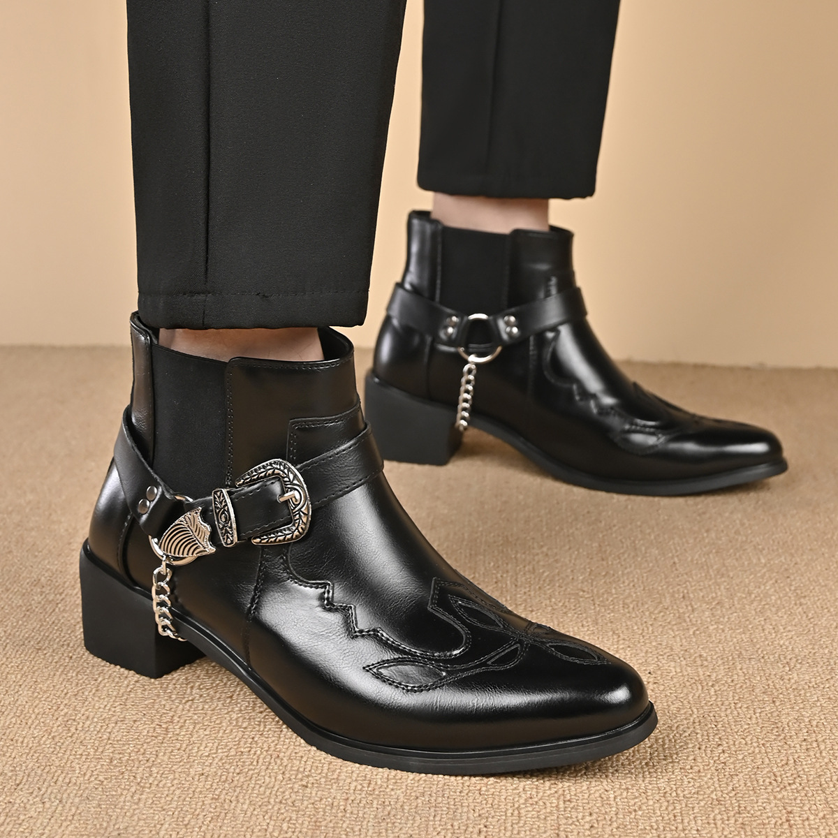 Sepatu Boots Kulit Vintage Pri - Anklet Foot Chain ulasan dan harga