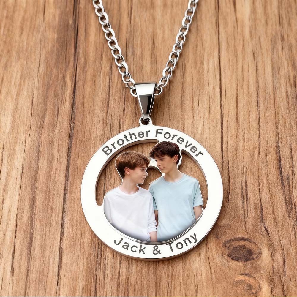 Kalung Foto Cetak, Hadiah Khus - Mens Dog Tag Necklace ulasan dan harga